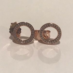 Forever Pandora Earrings Rose Gold